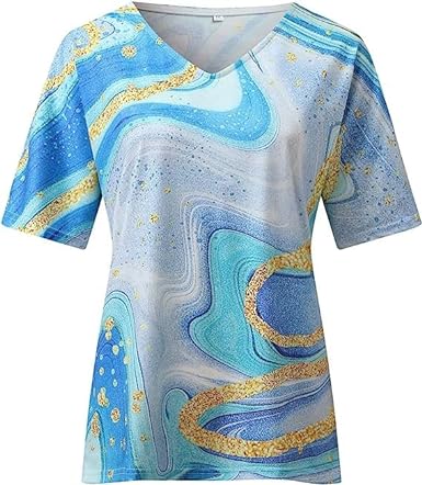 Hazel - Boho V-Neck T-Shirt