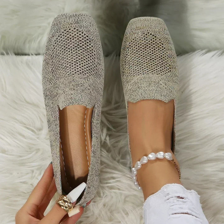 Lisa - Knit Slip-On Flats
