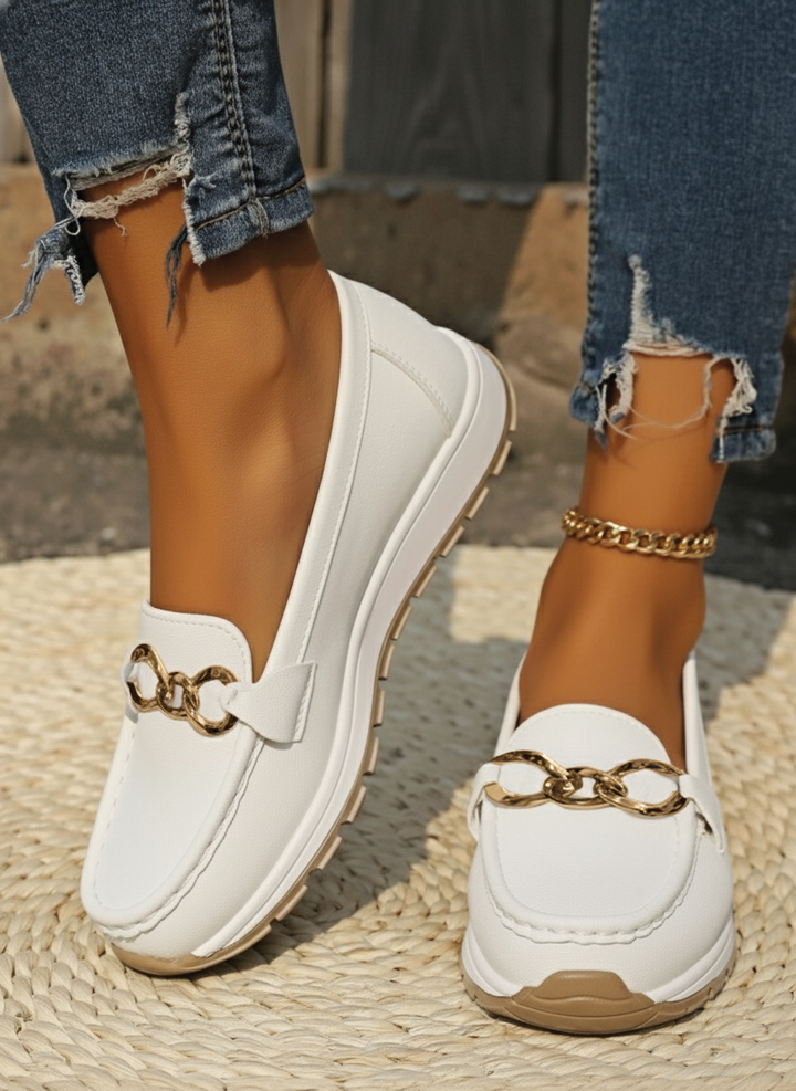 Ellie - Flat Buckle Loafers