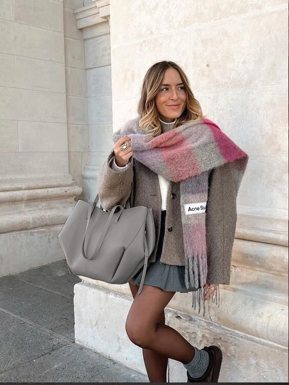 Caroline - Oversized Structured Leather Tote