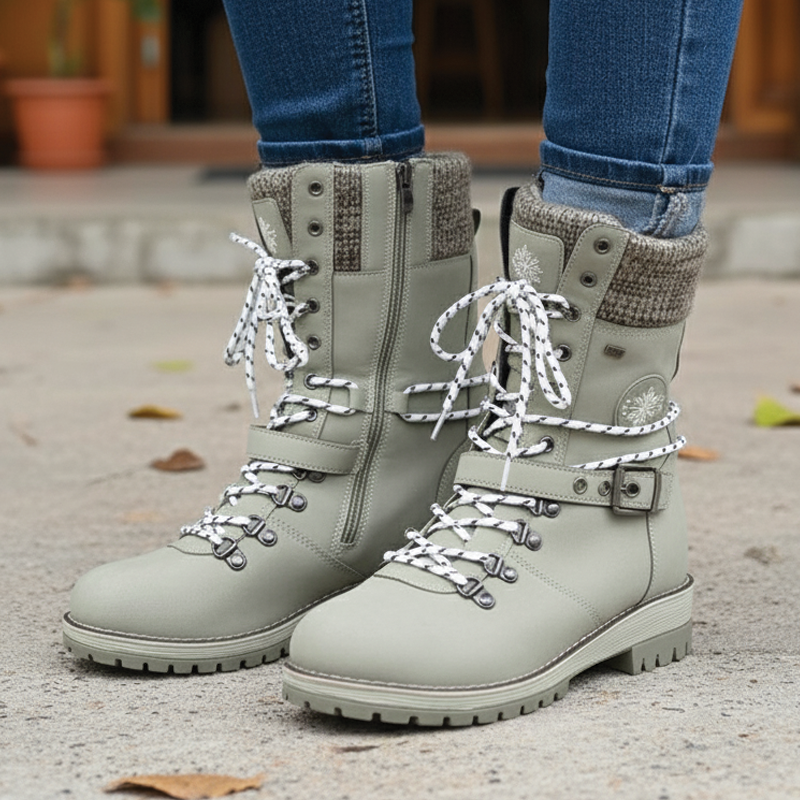 Snowbird Lace-Up Boots-Brown main image 0