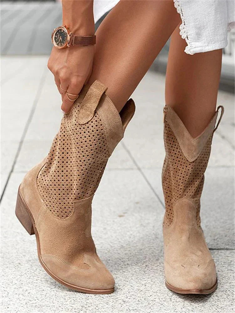 Eileen - Western Ankle Boots