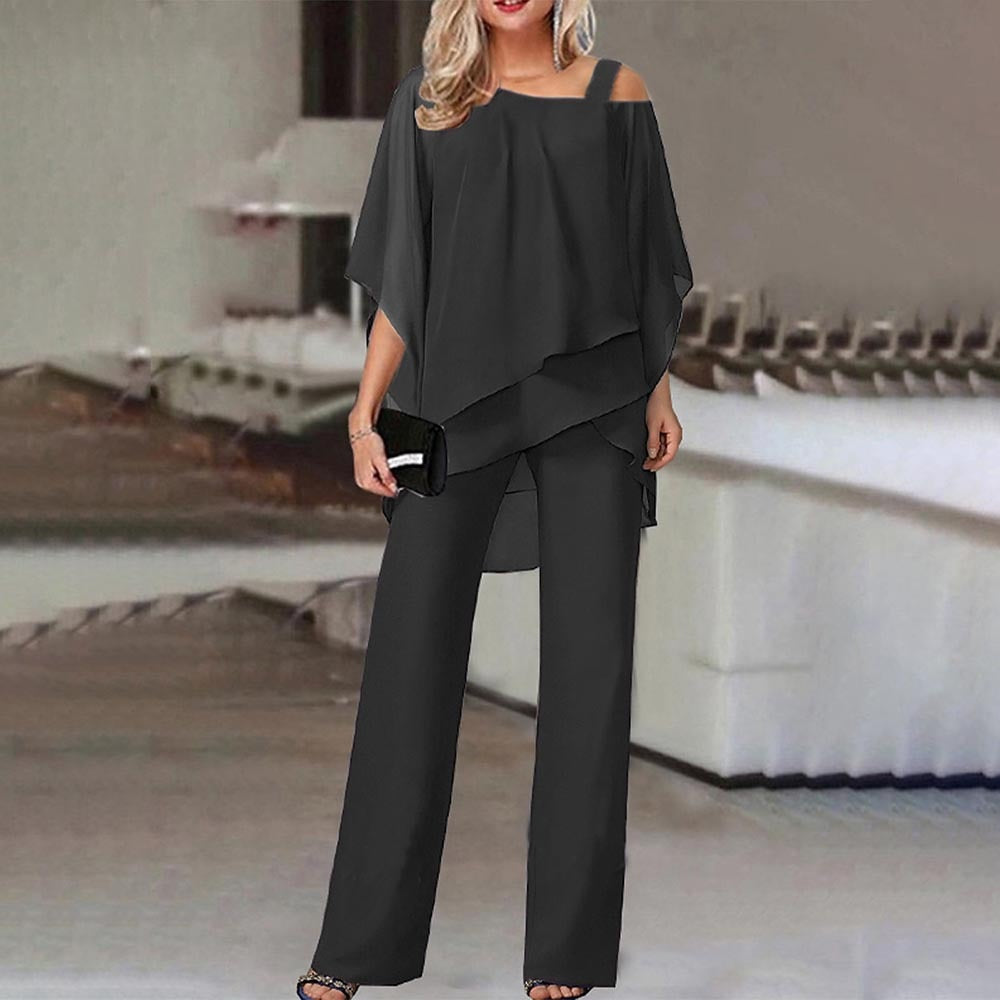 Amira Elegant Cold Shoulder Jumpsuit