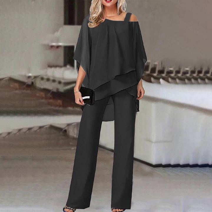 Amira Elegant Cold Shoulder Jumpsuit