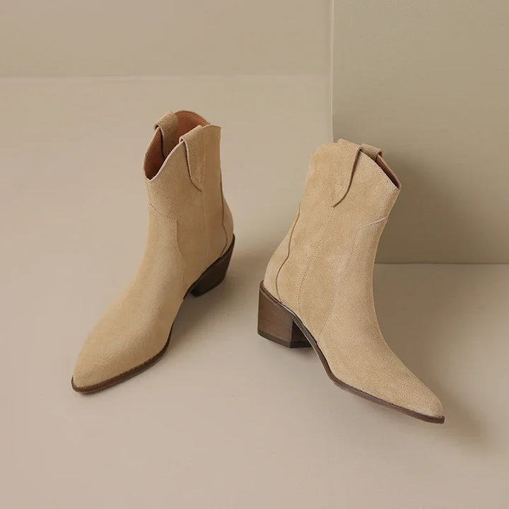 Sadie - Western Ankle Boots