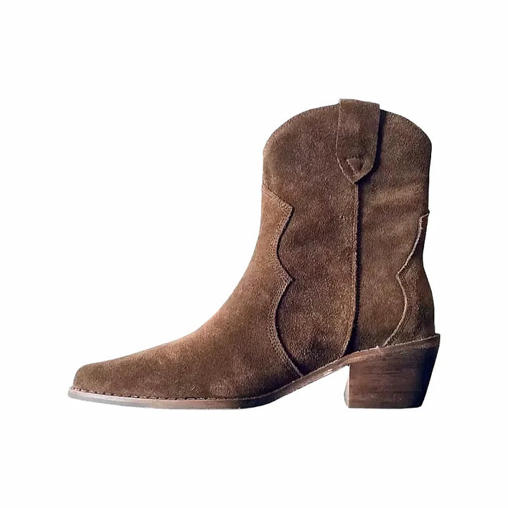 Athena - Suede Western Boots
