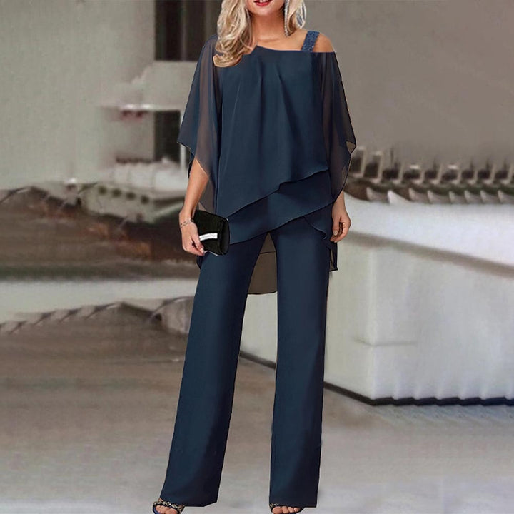 Amira Elegant Cold Shoulder Jumpsuit