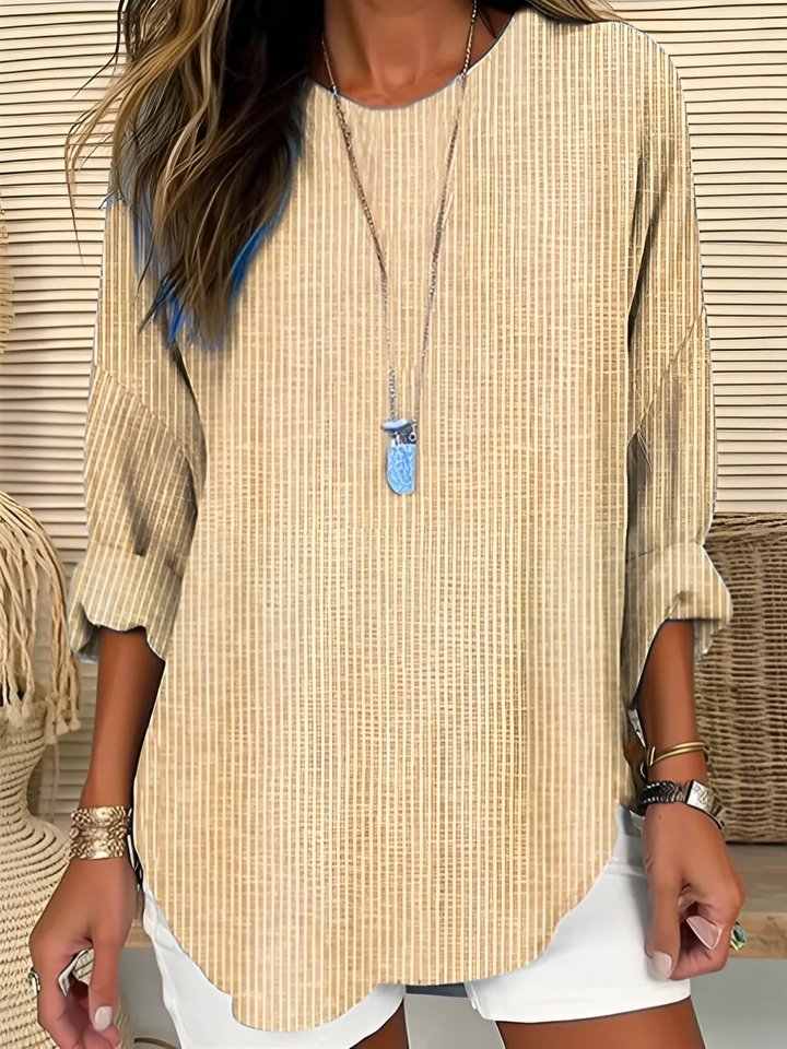 Alice - Striped Casual Blouse