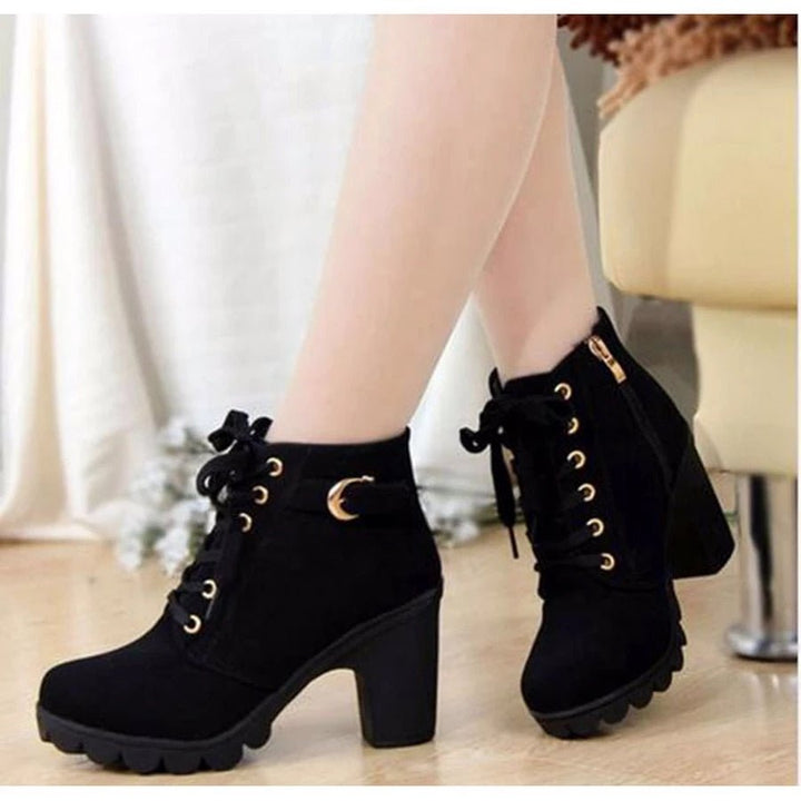 Hazel - Lace-Up Ankle Boots