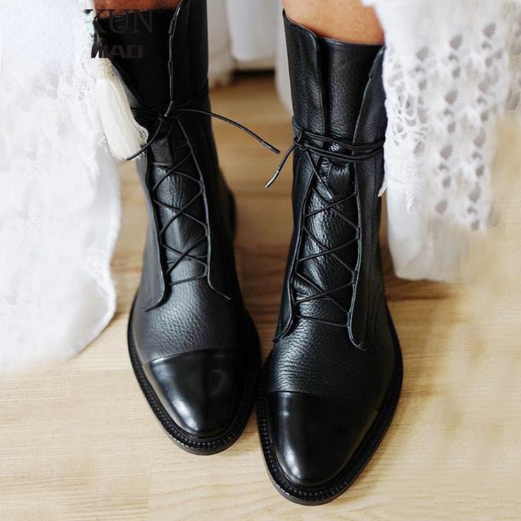 Emma - Winter Vegan Leather Boots