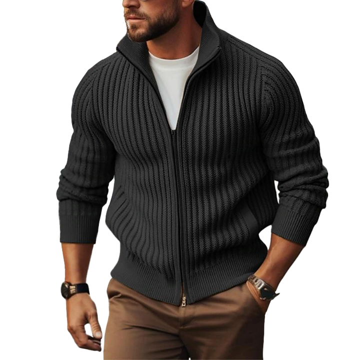 Kayden - Wool Zip Cardigan