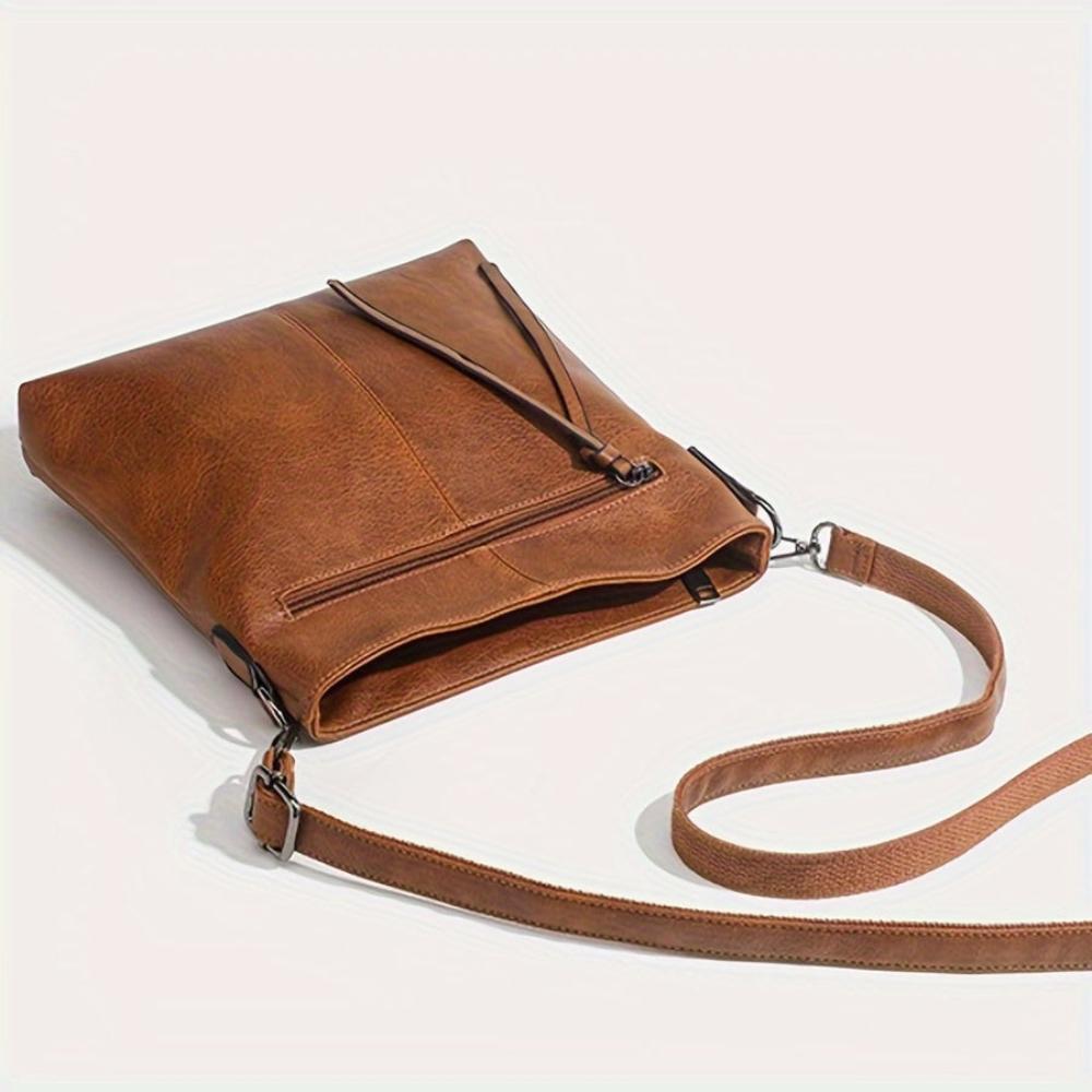Anna - Vegan Leather Slim Crossbody Bag