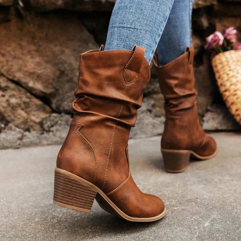 Elizabeth - Western Slouch Boots