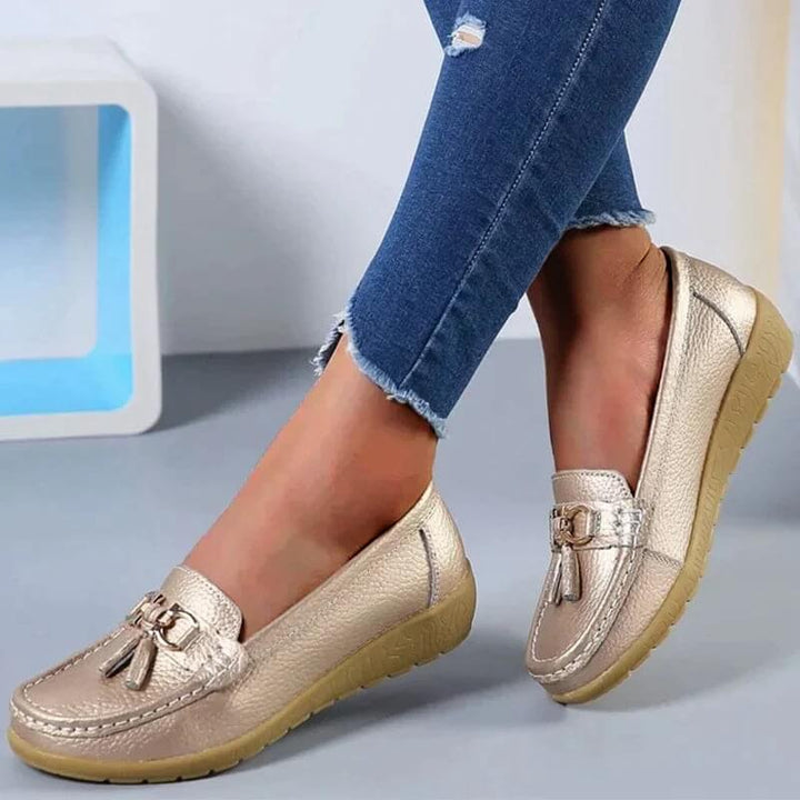 Anja - Classic Leather Loafers