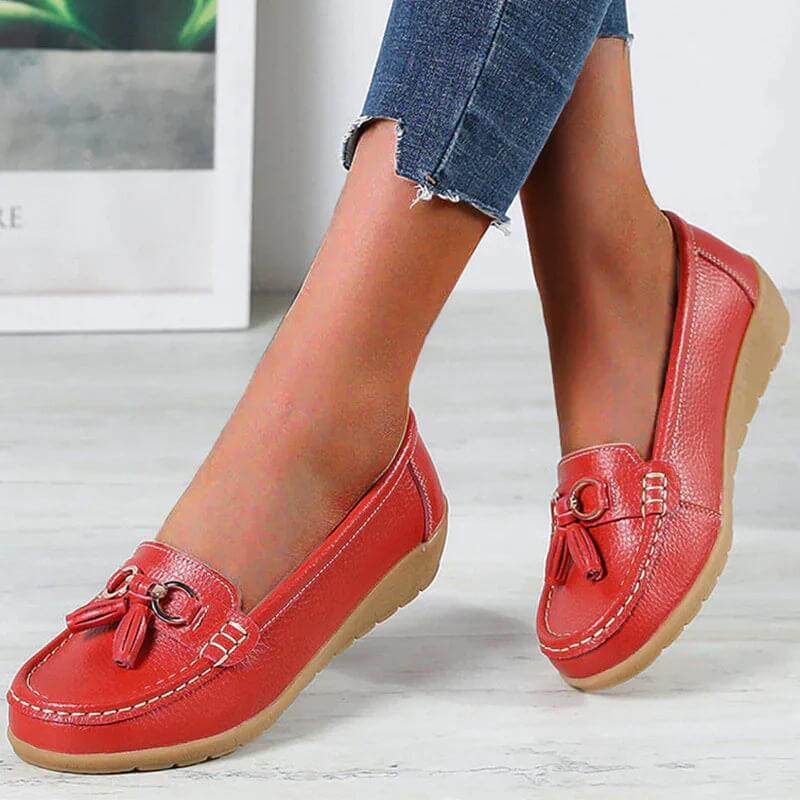 Anja - Classic Leather Loafers