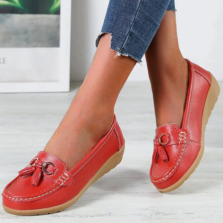 Anja - Classic Leather Loafers