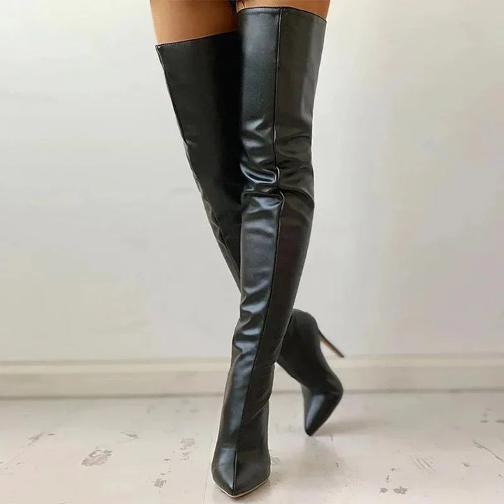 Hailey - Thigh-High Stiletto Boots