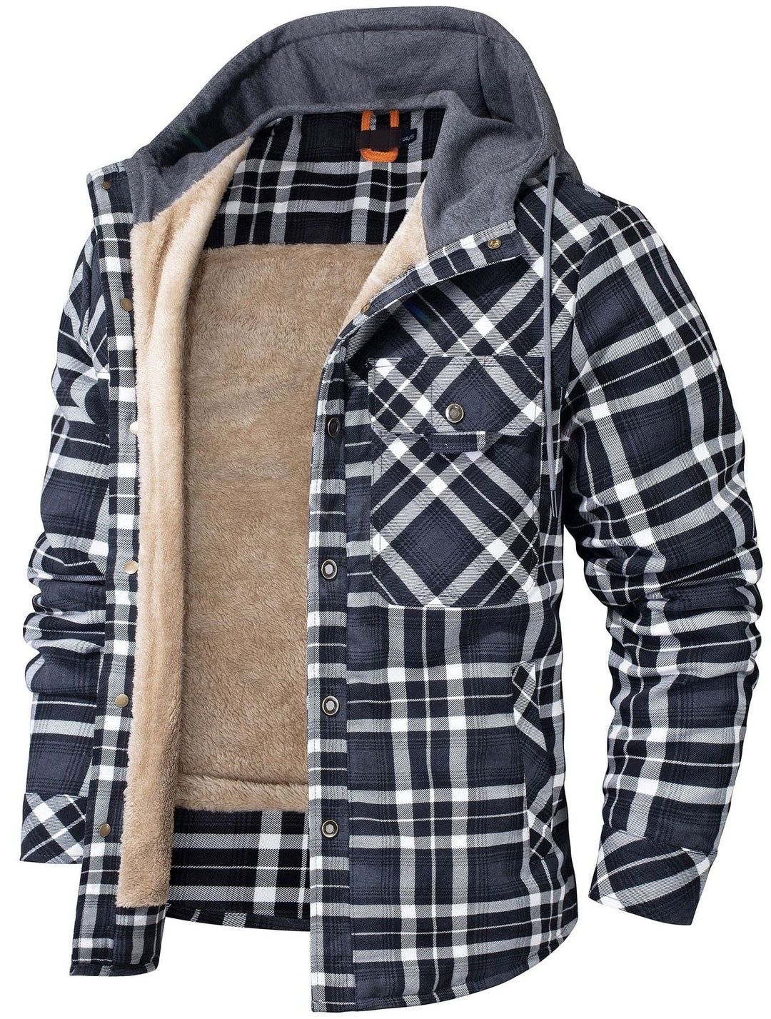 Nolan - Plaid Hoodie Jacket