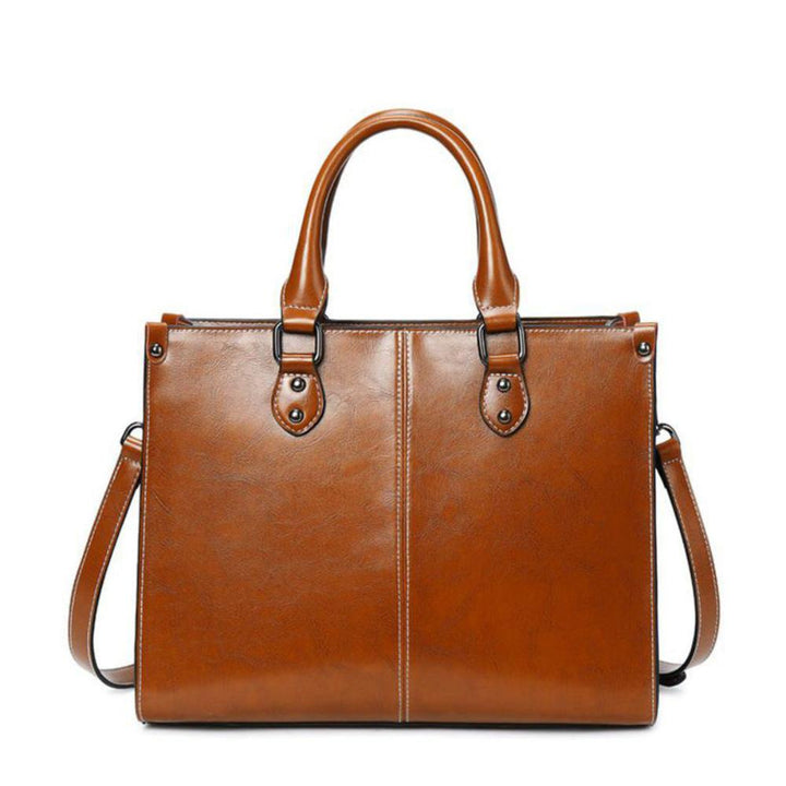Sally - Structured Faux Leather Handbag