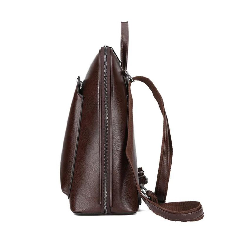 Amanda - Faux Leather Backpack