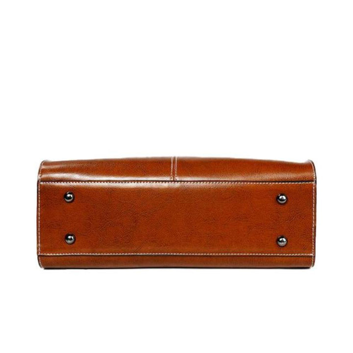 Sally - Structured Faux Leather Handbag
