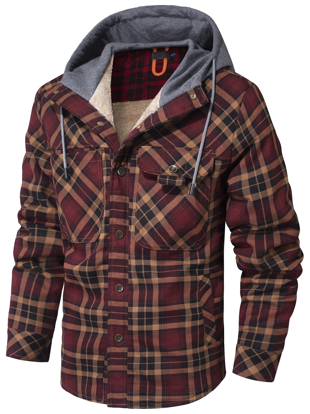 Nolan - Plaid Hoodie Jacket
