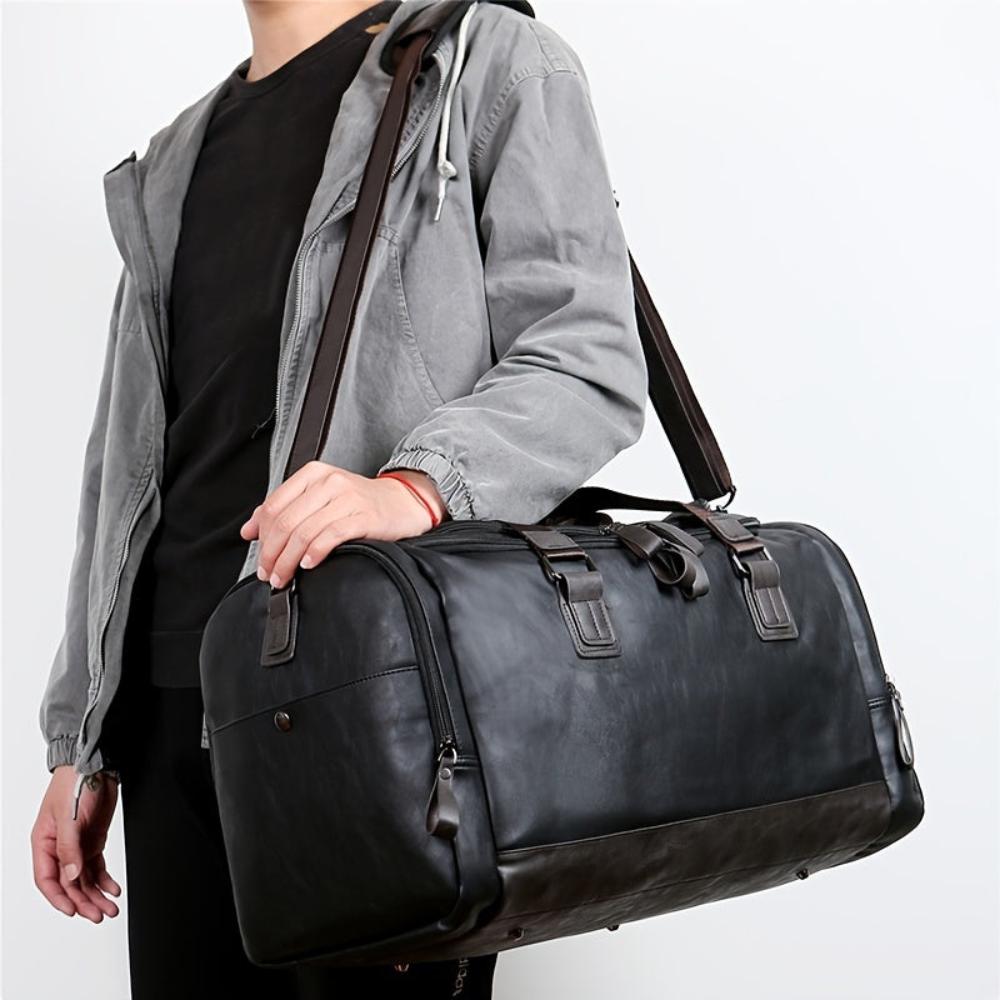 Aiden - Faux Leather Duffle