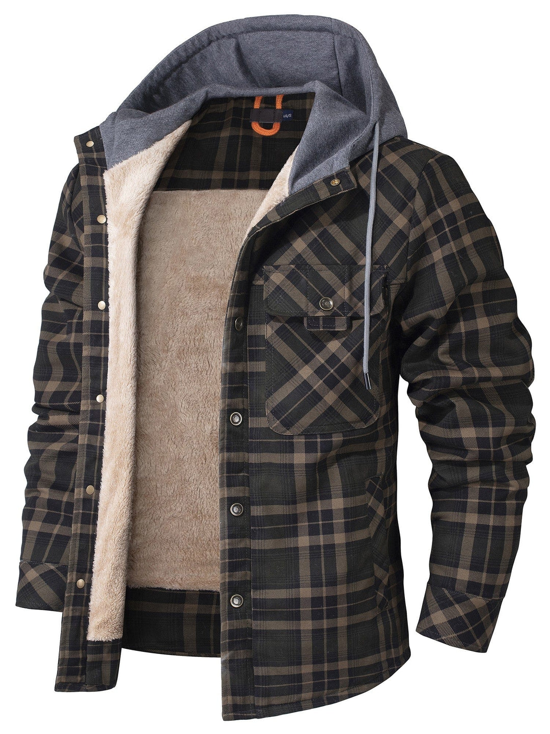 Nolan - Plaid Hoodie Jacket