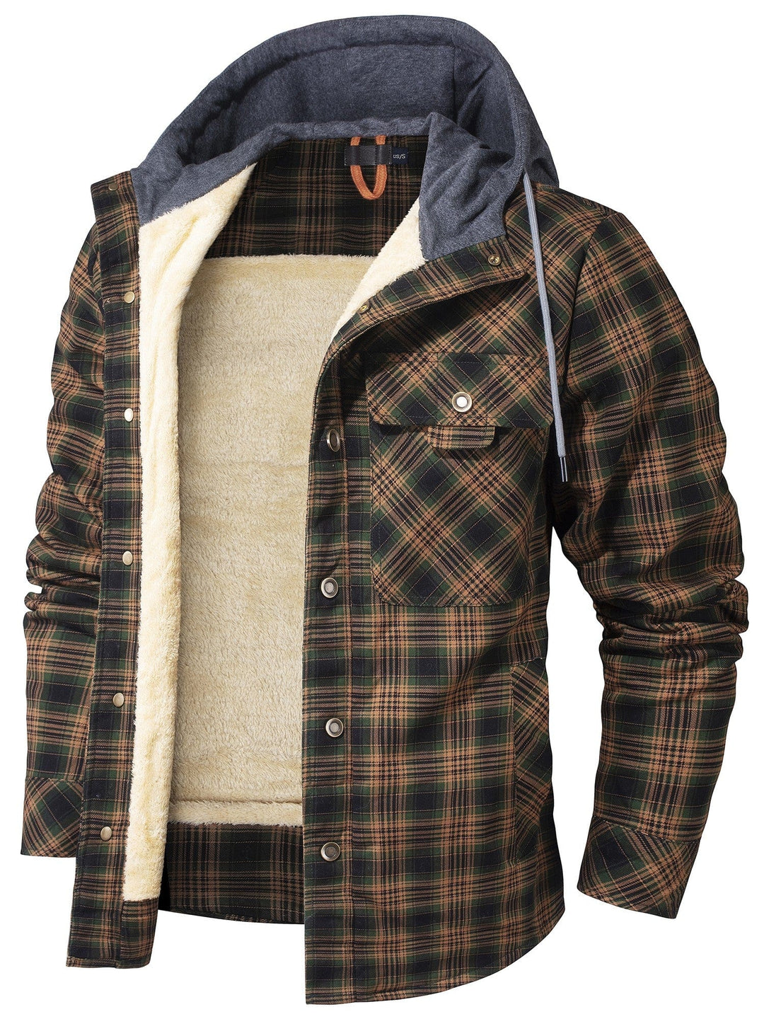 Nolan - Plaid Hoodie Jacket