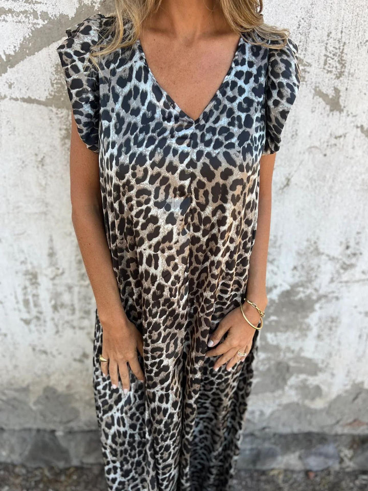 Sarah - Leopard Print Jumpsuit
