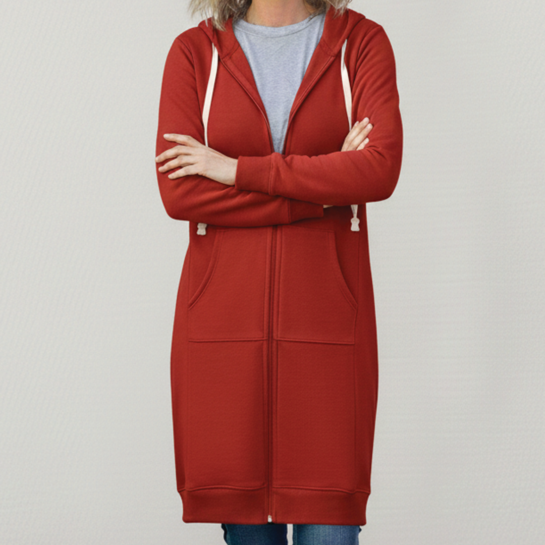 Bonnie - Longline Zip Hoodie