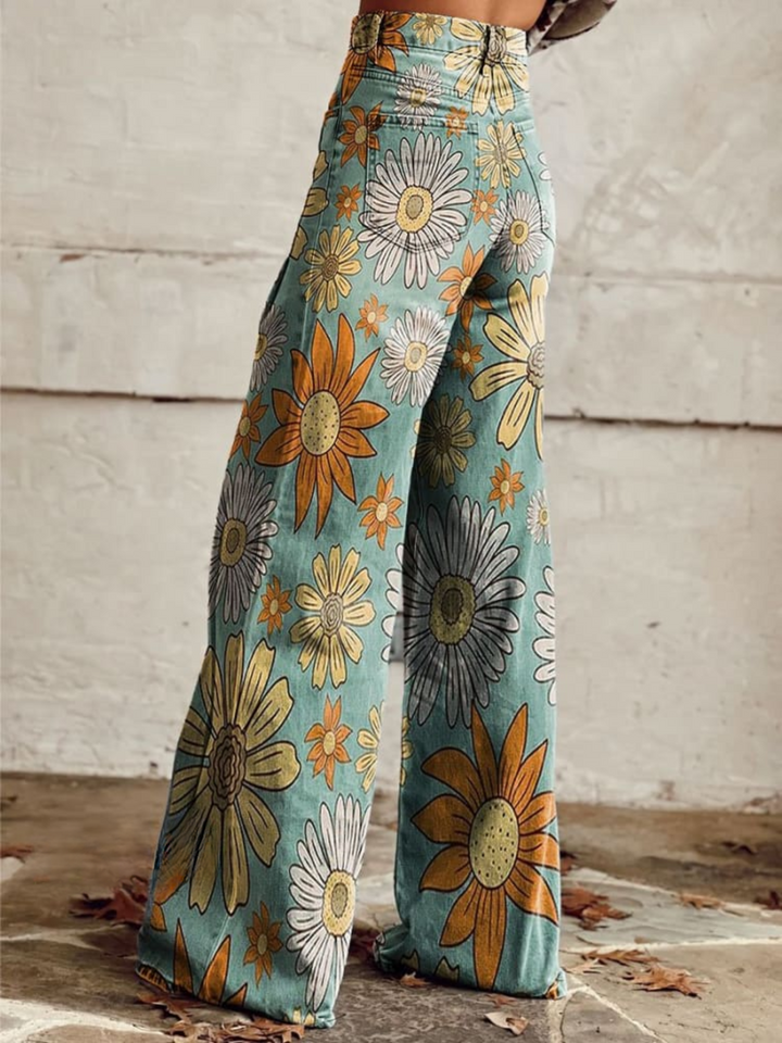 Jan - Floral Wide-Leg Pants