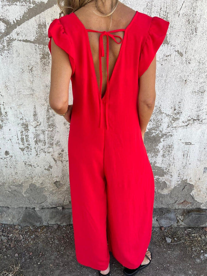Sarah - Leopard Print Jumpsuit