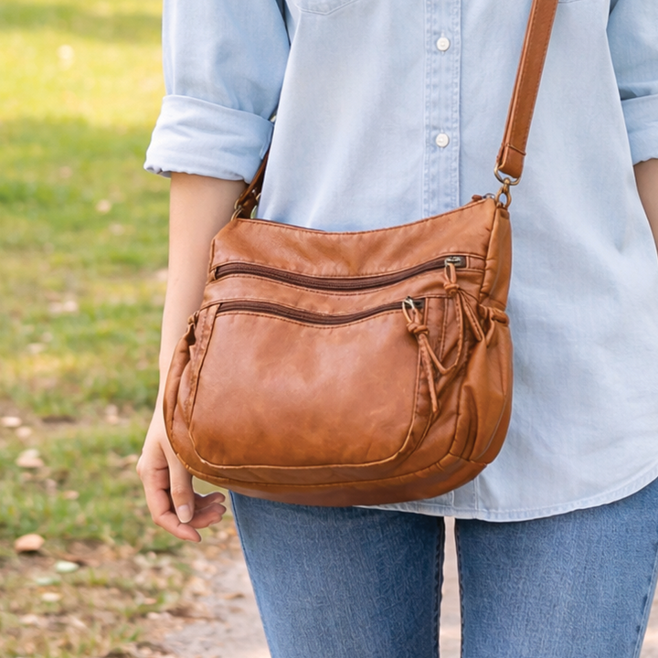 Harlow - Vegan Leather Crossbody Shoulder Bag