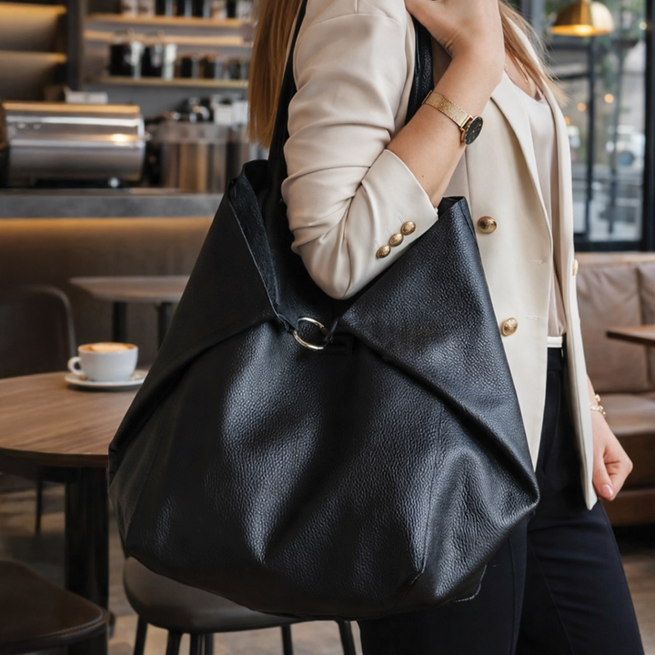 Heather - Vegan Leather Tote Bag