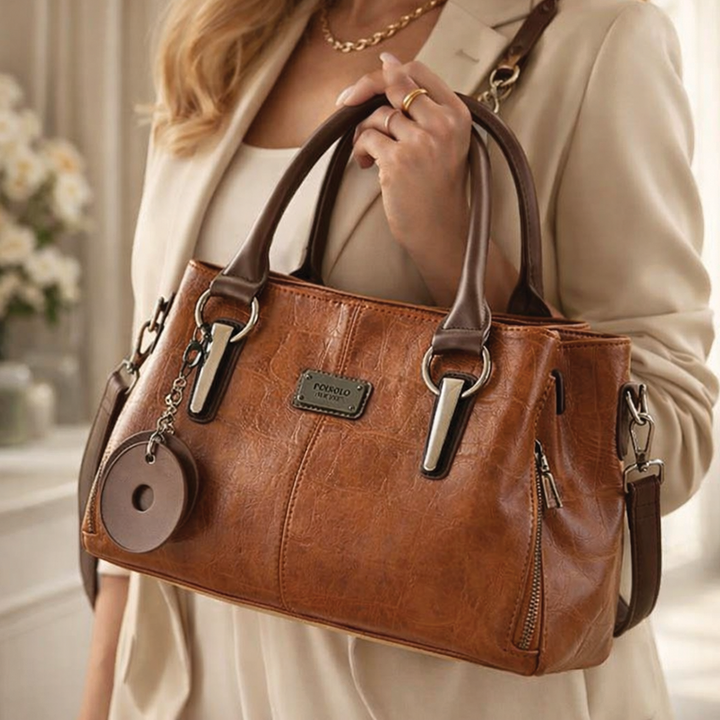 Joyce - Leather Structured Handbag