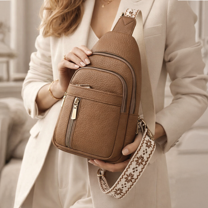 Margaret - Vegan Leather Sling Crossbody Bag