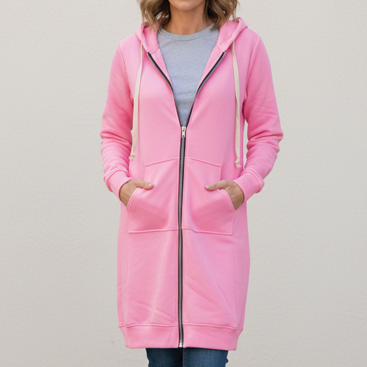Bonnie - Longline Zip Hoodie