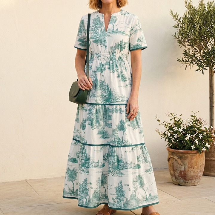 Nova - Toile Print Maxi Dress
