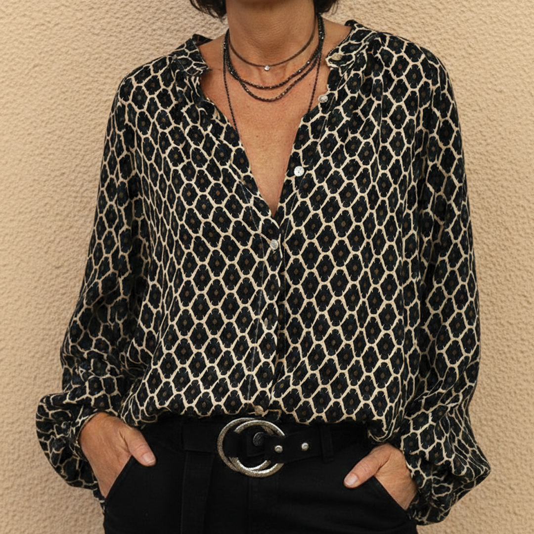 Autumn - V-Neck Blouse