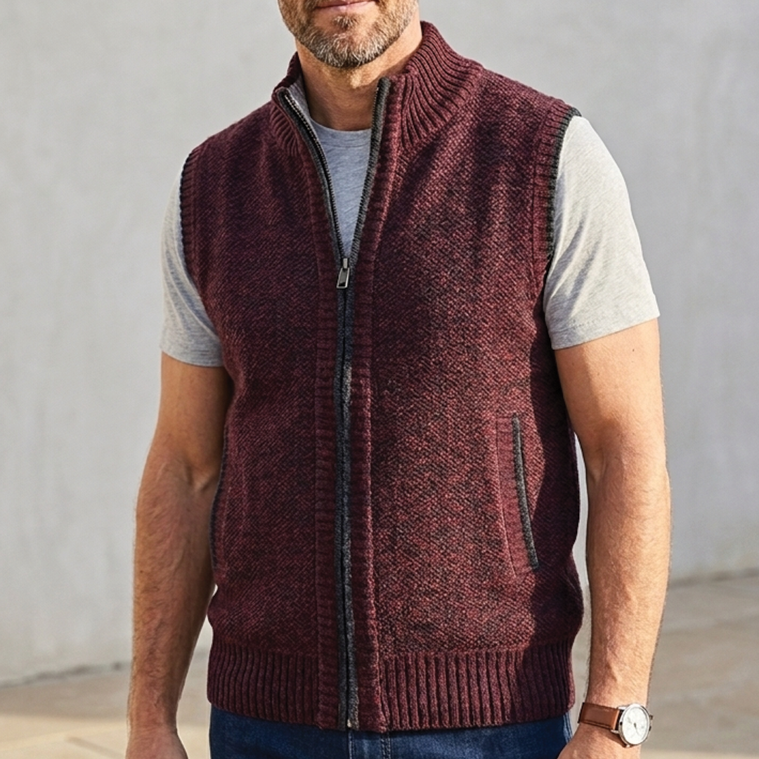 Carter - Zip-Up Sweater Vest