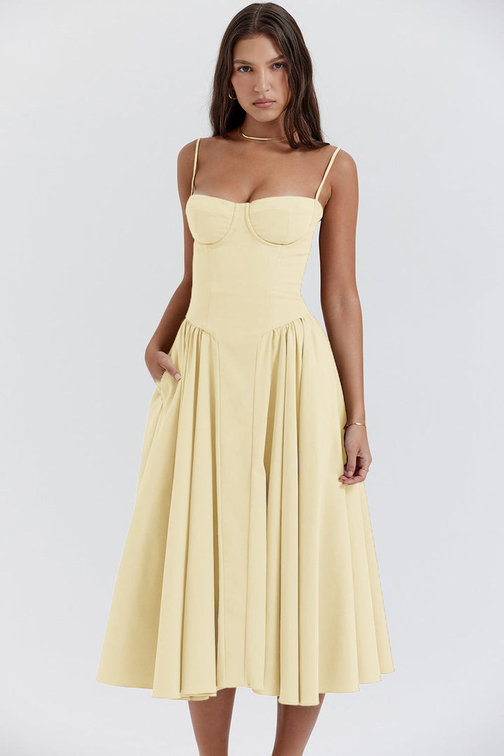 Natalie - Pleated Midi Dress