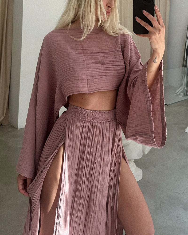 Sylvia - Gauze Two-Piece Set