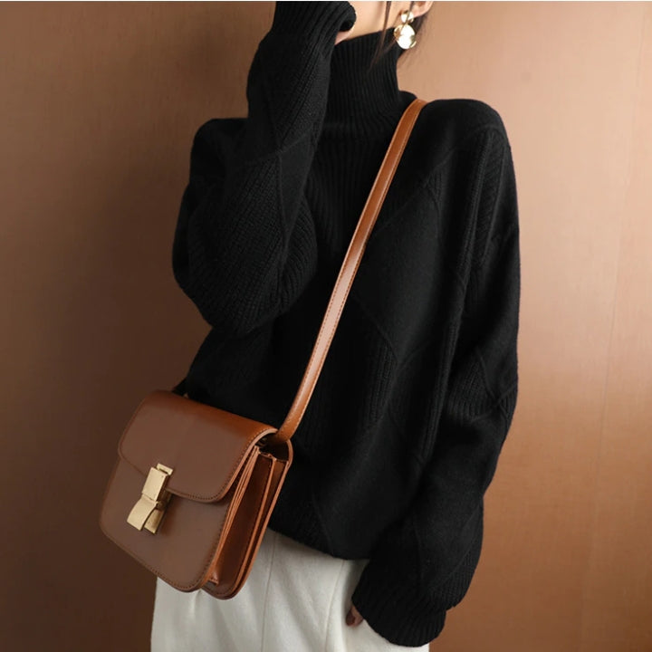 Martha - Diamond Knit Sweater