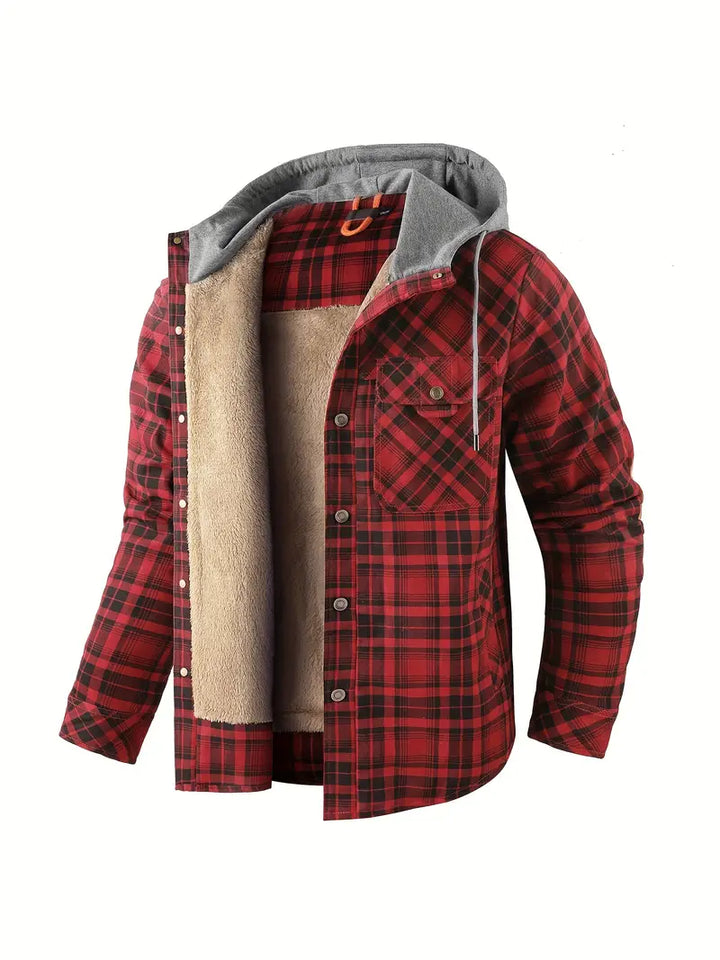 Wyatt - Hooded Checked Jacket