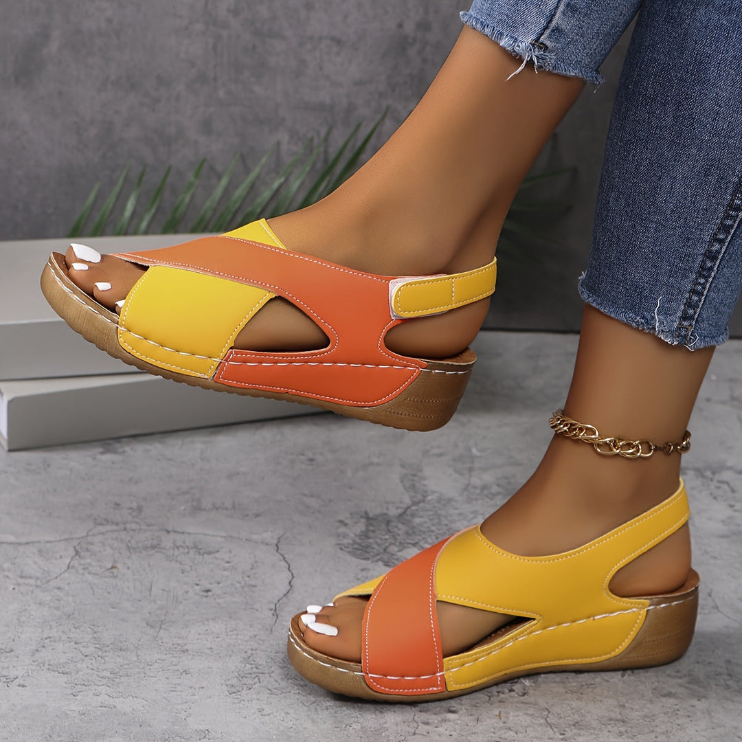 Angela - Crisscross Slingback Sandals