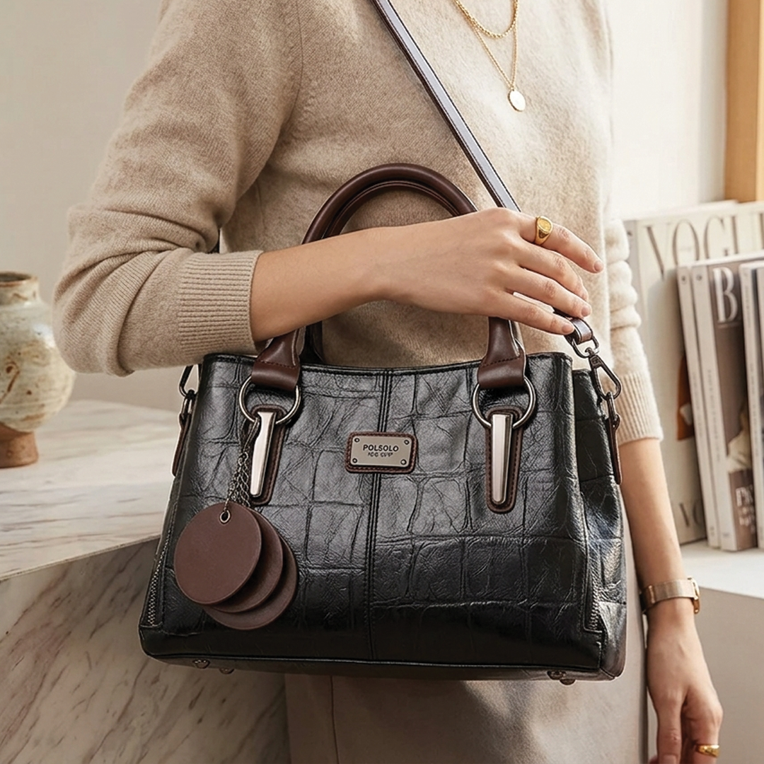 Joyce - Leather Structured Handbag