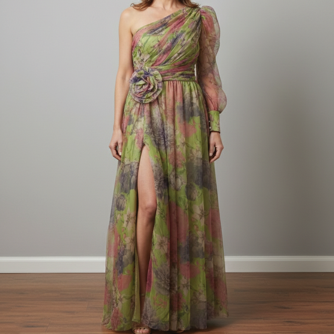 Evelyn - Floral Tulle Dress