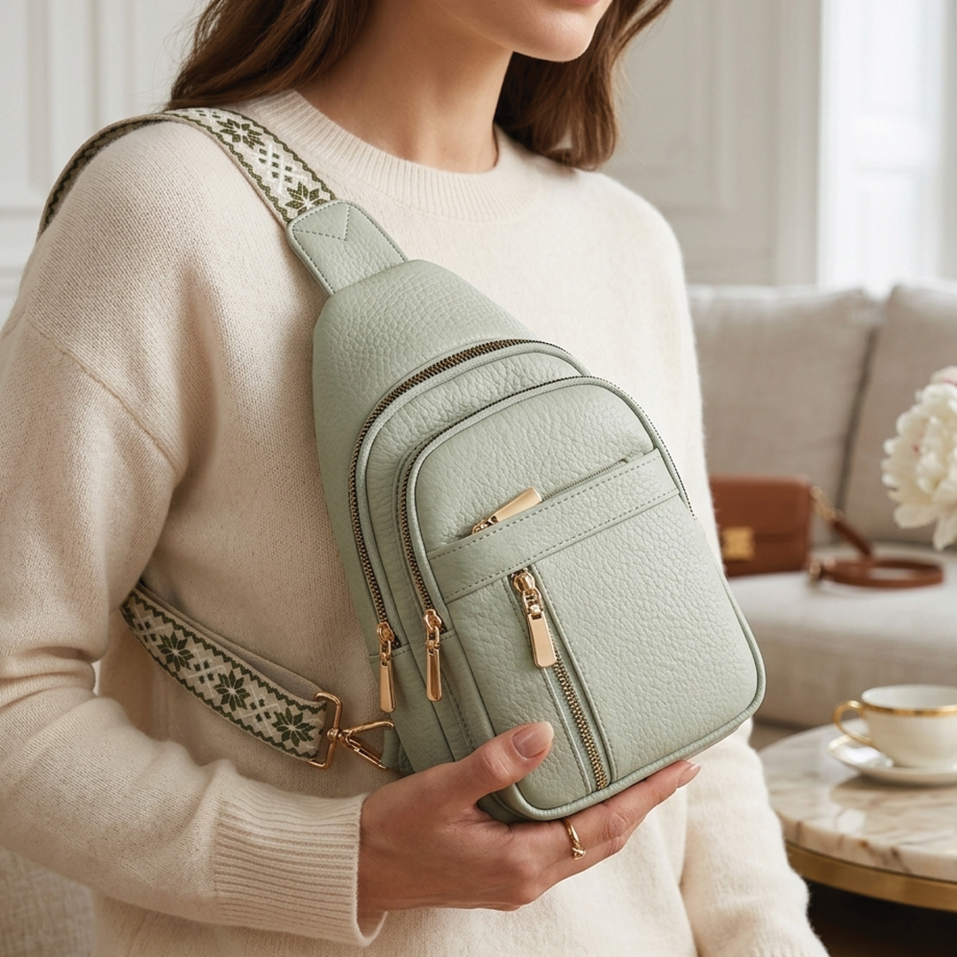 Margaret - Vegan Leather Sling Crossbody Bag