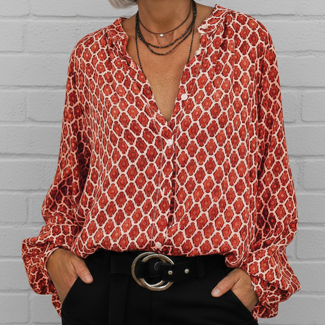 Autumn - V-Neck Blouse